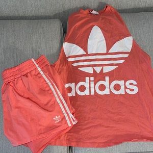Adidas two piece short set